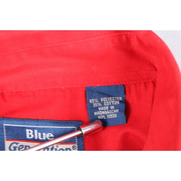 Cafe Pilon Extreme Espresso Coffee Button Shirt Red Size Medium Promo Employee - Picture 15 of 16